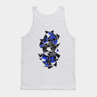 Geometric triangles art abstract Tank Top